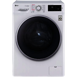 LG FH4U2TDH1N Freestanding Washer Dryer, 8kg Wash/5kg Dry Load, A Energy Rating, 1400rpm Spin, White